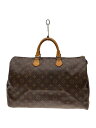 【中古】LOUIS VUITTON◆1)スピーディ40_モノグラム・キャンバス_BRW/PVC/BRW【バッグ】