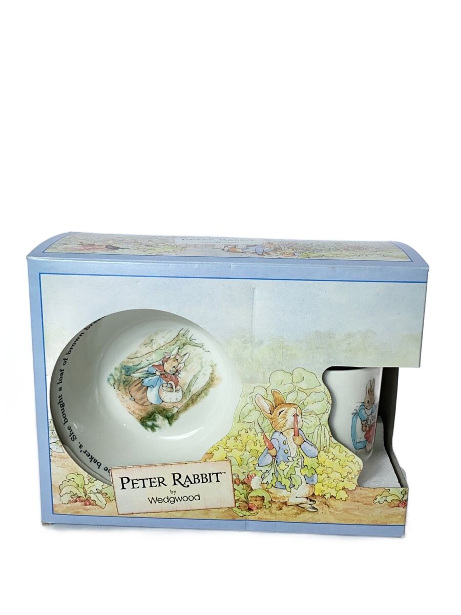 【中古】WEDGWOOD◆PETER RABBIT/ティータイムセット/マグカップ×1・ボウル×1・プレート×13点セット/WHT//【キッチン用品】