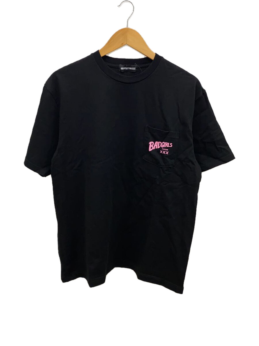 【中古】GOD SELECTION XXX◆BAD GIRTL TEE/Tシャツ/L/コットン/BLK/GX-S23-ST-10【メンズウェア】