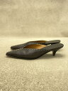 【中古】HERMES◆サンダル/35.5/BLK/レザー【シューズ】(4)