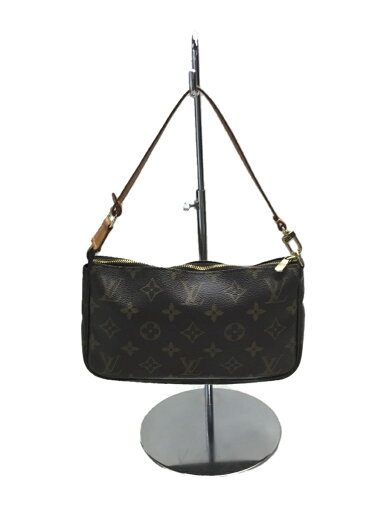 【中古】LOUIS VUITTON◆ポシェット・アクセソワール(OLD)_モノグラム_BRW/PVC/BRW【バッグ】 【中古】LOUIS VUITTON◆ポシェット・アクセソワール(OLD)_モノグラム_BRW/PVC/BRW【バッグ】
