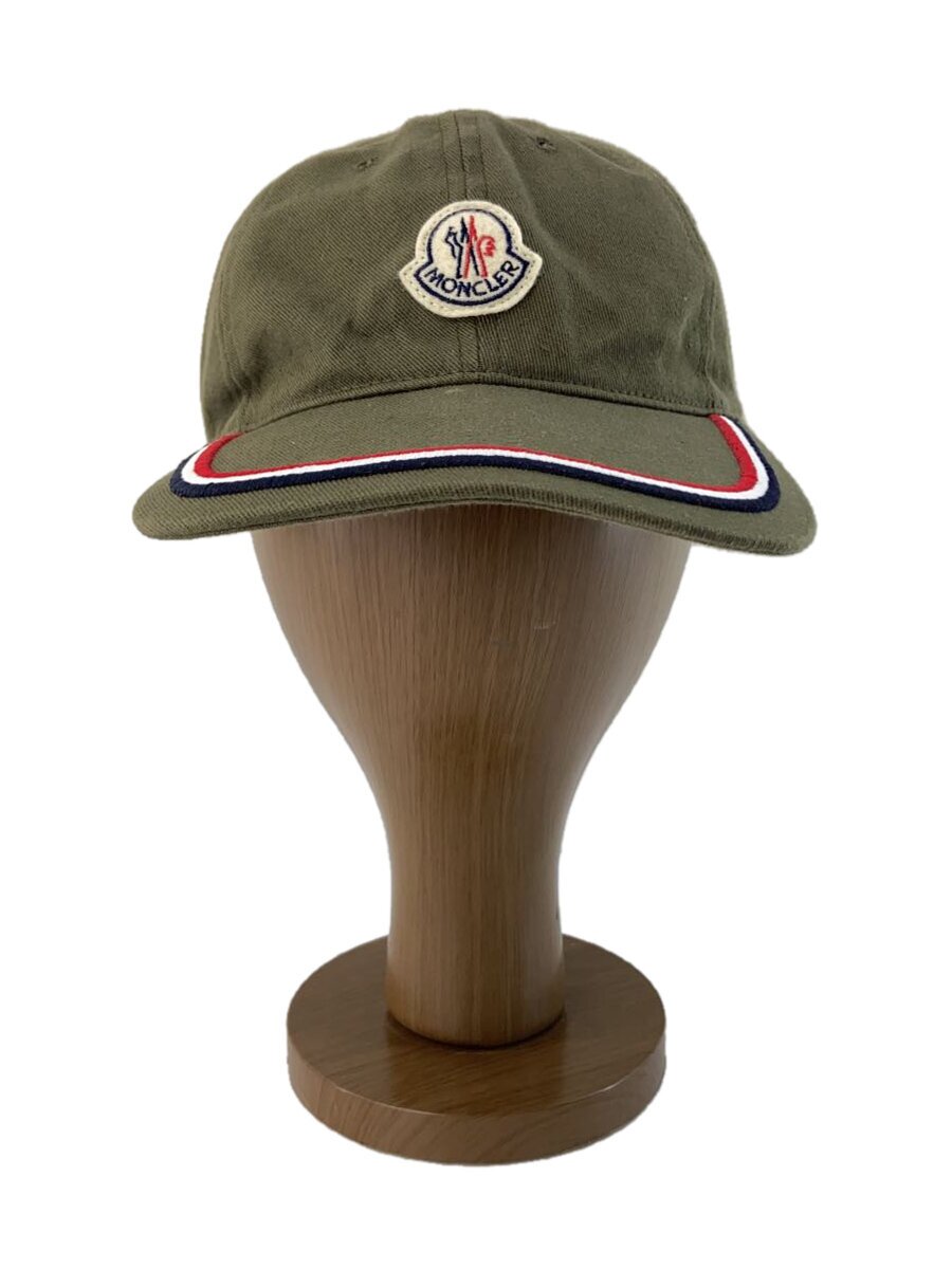Cap - 【中古】MONCLER◆キャップ/FREE/コットン/KHK/メンズ/E10910098155 V0001【服飾雑貨他】