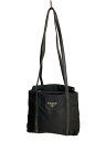 【中古】PRADA◆トートバッグ/ナイロン/BLK【バッグ】