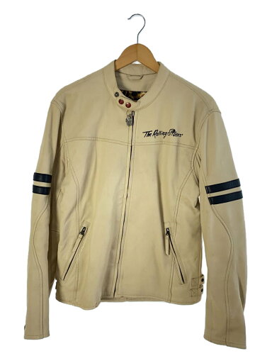 【中古】Bravado◆xTHE ROLLING STONES/シングルライダースジャケット/L/羊革/BEG//【メンズウェア】 【中古】Bravado◆xTHE ROLLING STONES/シングルライダースジャケット/L/羊革/BEG//【メンズウェア】