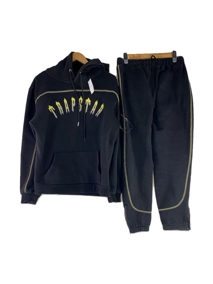 【中古】TRAPSTAR◆セットアップ/M/コットン/BLK/無地//【メンズウェア】