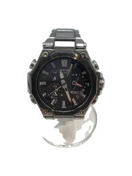 【中古】CASIO◆ソーラー腕時計_G-SHOCK/アナログ/ステンレス/BLK/SLV【服飾雑貨他】