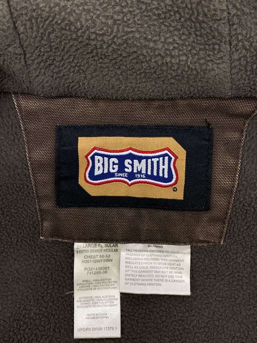 【中古】big smith◆ジャケット/ブラウン/無地/741285-06/汚れ有/破れ有【メンズウェア】