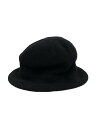 【中古】KENZO◆ハット/--/ウール/BLK/無地/メンズ【服飾雑貨他】