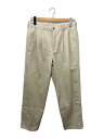【中古】L.L.Bean◆ボトム/32/コットン/クリーム/T868/ツータック/USA製【メンズウェア】