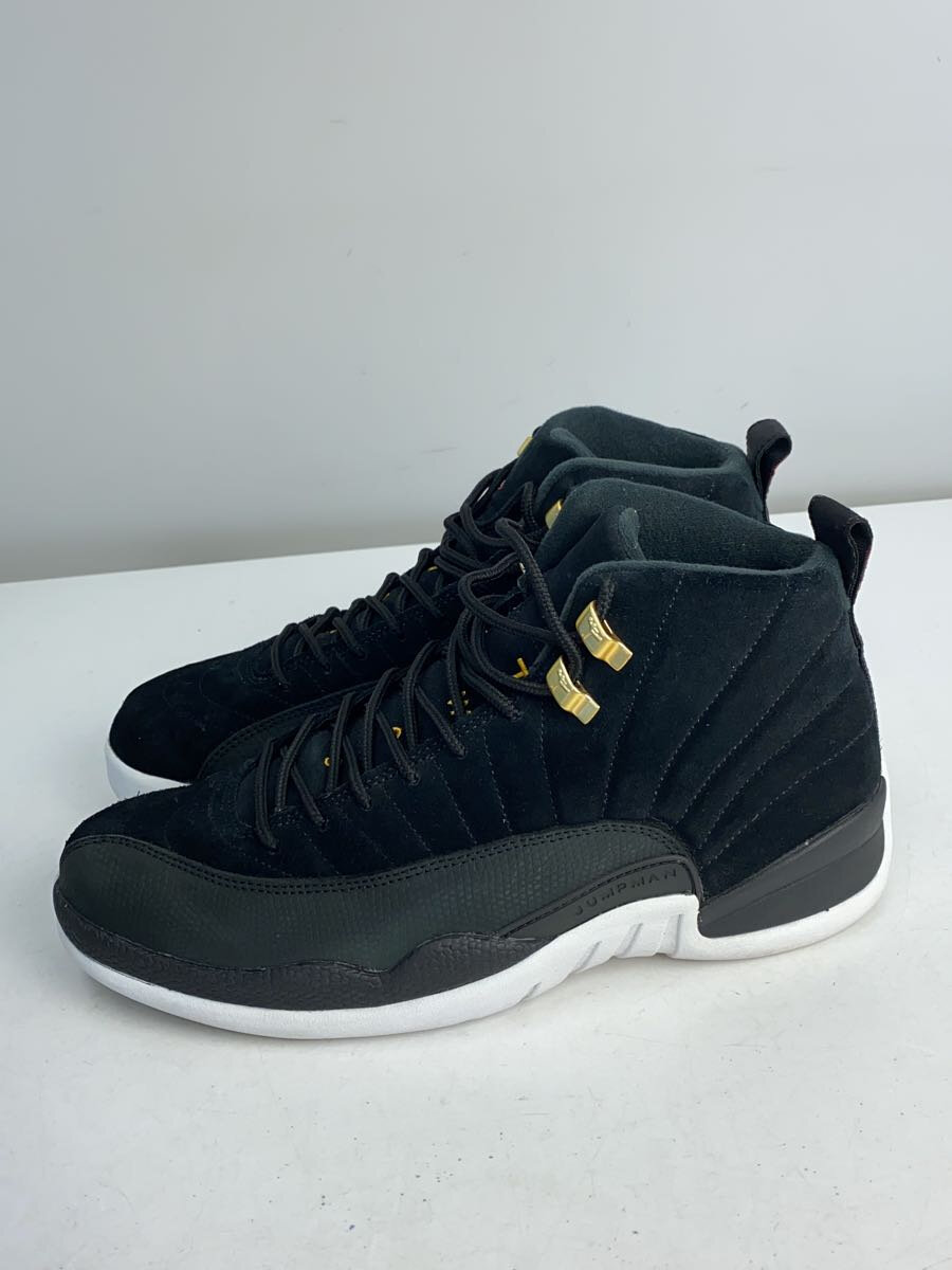 【中古】NIKE◆AIR JORDAN 12 RETRO/エアジョーダン12レトロ/ブラック/130690-017/28cm/BLK【シューズ】