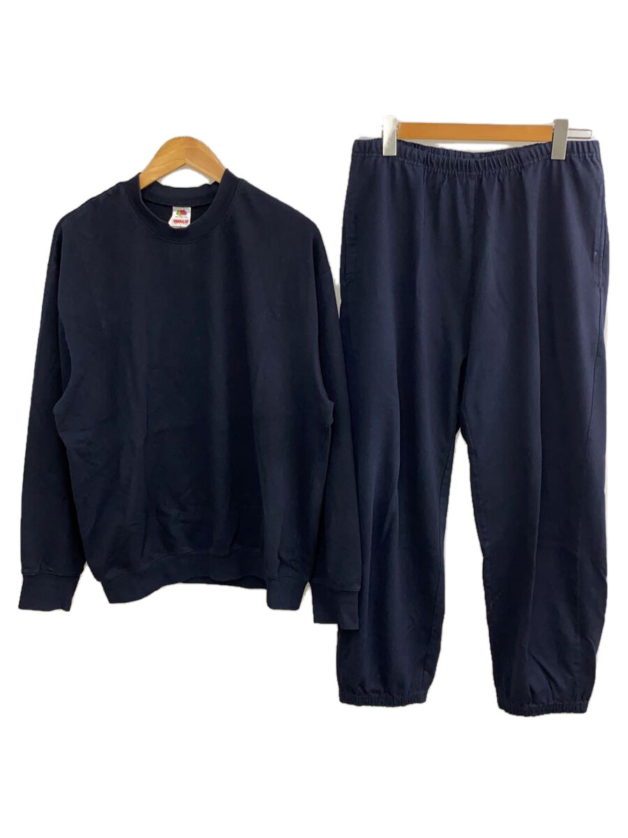 【中古】FRUIT OF THE LOOM◆金子恵治/セットアップ/L/コットン/NVY【メンズウェア】