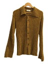 【中古】TAAKK◆カーディガン(厚手)/2/キャメル/TA22AW-KN016/PILE KNIT KNIT SHIRTS【メンズウェア】