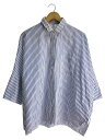 【中古】TICCA◆ストライプビッグシャツ/シャツ/FREE/コットン/PUP/ストライプ/TAGA-300-04【レディースウェア】