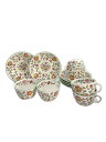 【中古】Minton◆カップ&ソーサー/6客セット/白【キッチン用品】