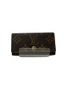 【中古】LOUIS VUITTON◆ミュルティクレ4_モノグラム・キャンバス_BRW/レザー/BRW/総柄/レディース【服飾雑貨他】(4)