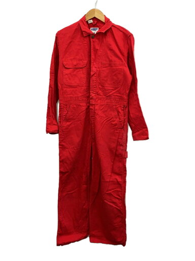【中古】LANDS END◆90s/オールインワン/38/コットン/RED【メンズウェア】 【中古】LANDS END◆90s/オールインワン/38/コットン/RED【メンズウェア】