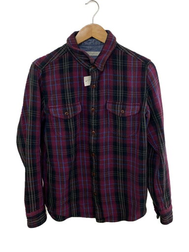 【中古】Outerknown◆長袖シャツ/S/コットン/PUP/チェック/3420700186【メンズウェア】 【中古】Outerknown◆長袖シャツ/S/コットン/PUP/チェック/3420700186【メンズウェア】