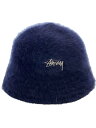 【中古】STUSSY◆バケットハット/--/ポリエステル/BLU/レディース//【服飾雑貨他】(4)