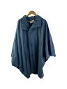 【中古】HOMME PLISSE ISSEY MIYAKE◆EDGE COAT/1/ポリエステル/BLU/無地/HP33FA315//【メンズウェア】