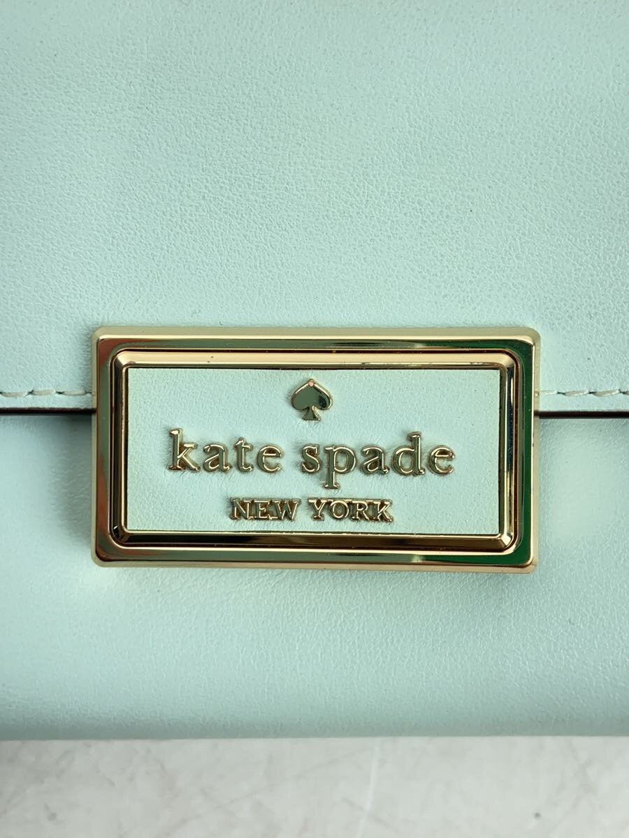 【中古】kate spade new york◆2つ折り財布/レザー/BLU/レディース/KA599//【服飾雑...