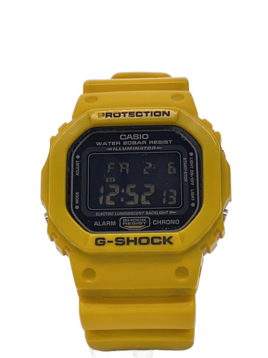 【中古】CASIO◆クォーツ腕時計・G-SHOCK/デジタル/YLW//【服飾雑貨他】