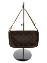 【中古】LOUIS VUITTON◆1)ポシェット・アクセソワール_モノグラム・キャンバス_BRW/PVC/BRW【バッグ】