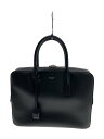【中古】SAINT LAURENT◆ボストンバッグ/レザー/BLK/無地【バッグ】
