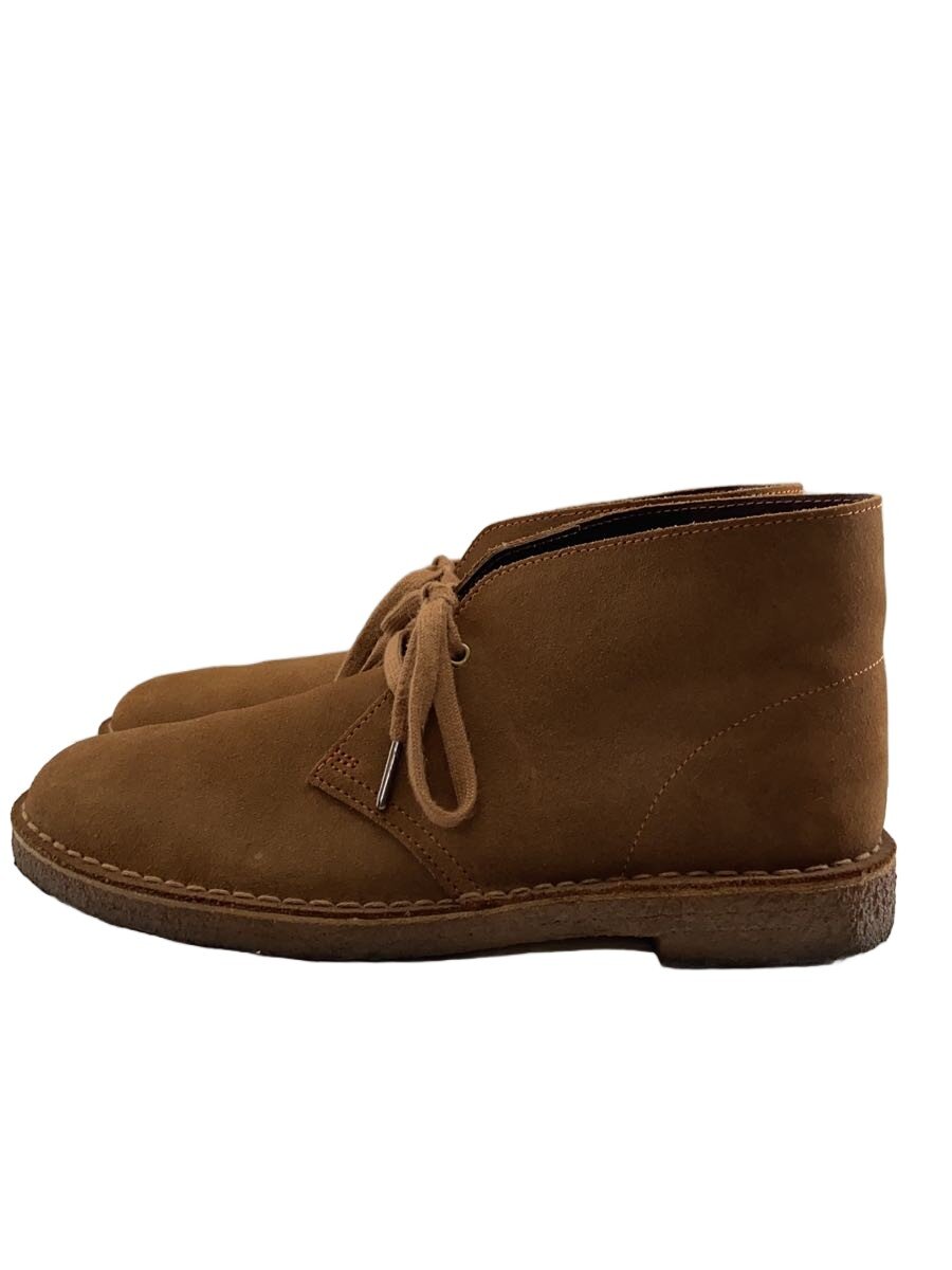 【中古】Clarks◆チャッカブーツ/26.5cm/BRW/スウェード【シューズ】