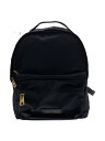 【中古】MARC JACOBS◆MARC JACOBS/リュック/ナイロン/ブラック/無地【バッグ】