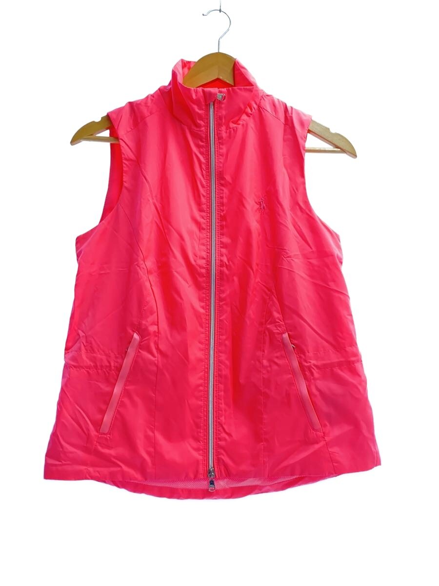 【中古】POLO GOLF◆ジップアップ/フルジップベスト/ゴルフウェア/ゴルフベスト/スポーツウェアー/S/PNK【スポーツ】