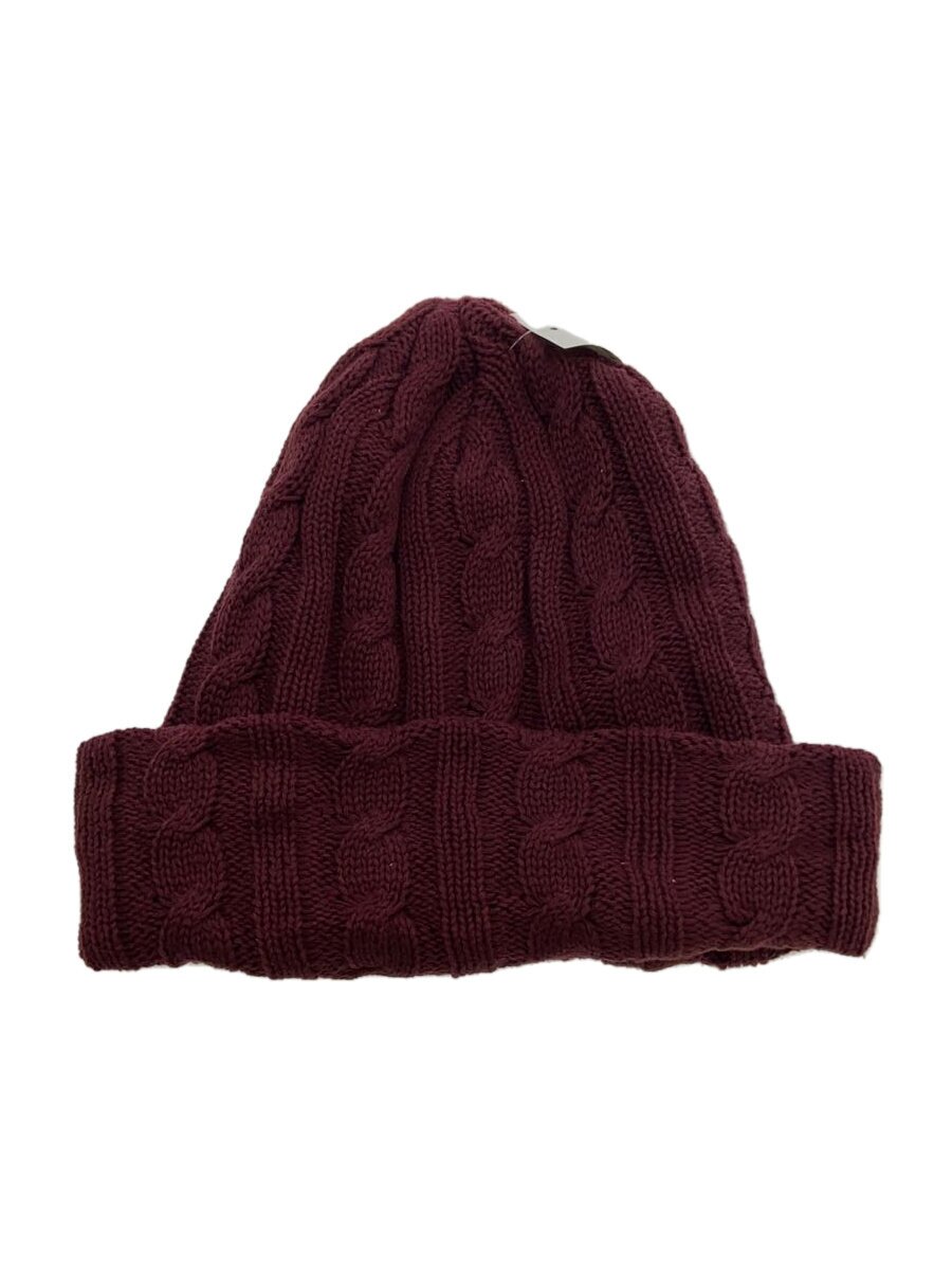 Knit Hat - 【中古】glamb◆ニットキャップ/FREE/コットン/BRD/メンズ【服飾雑貨他】
