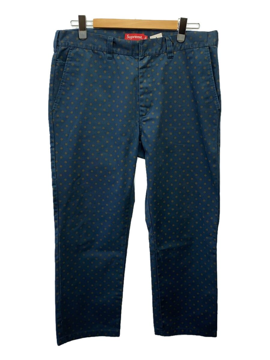 Supreme◆18AW/Polka Dot Work Pant/34/コットン/NVY/ドット