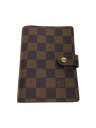 【中古】LOUIS VUITTON◆アジェンダPM_ダミエ・エベヌ_BRW/--/BRW/メンズ【服飾雑貨他】