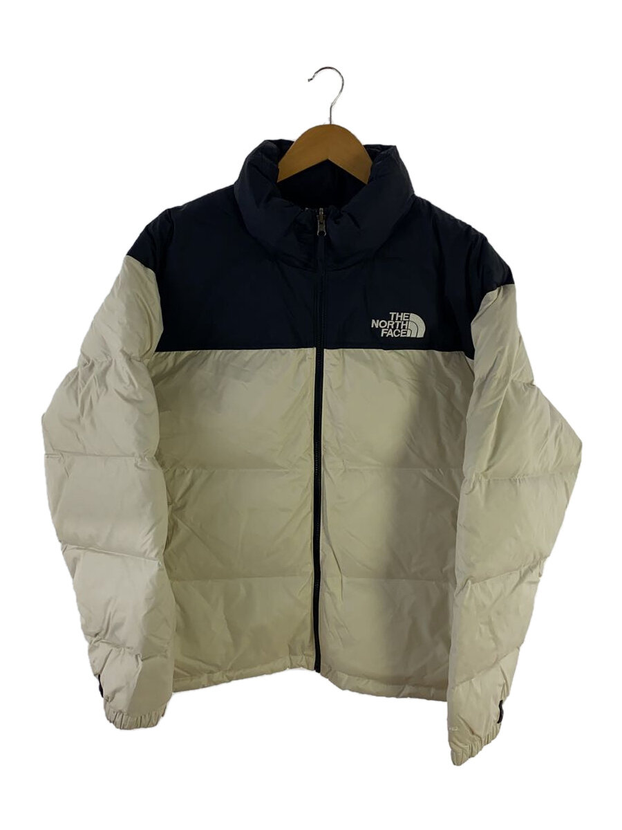 【中古】THE NORTH FACE◆ダウンジャケット/XL/ポリエステル/WHT/NF0A3C8D/袖汚れ有【メンズウェア】