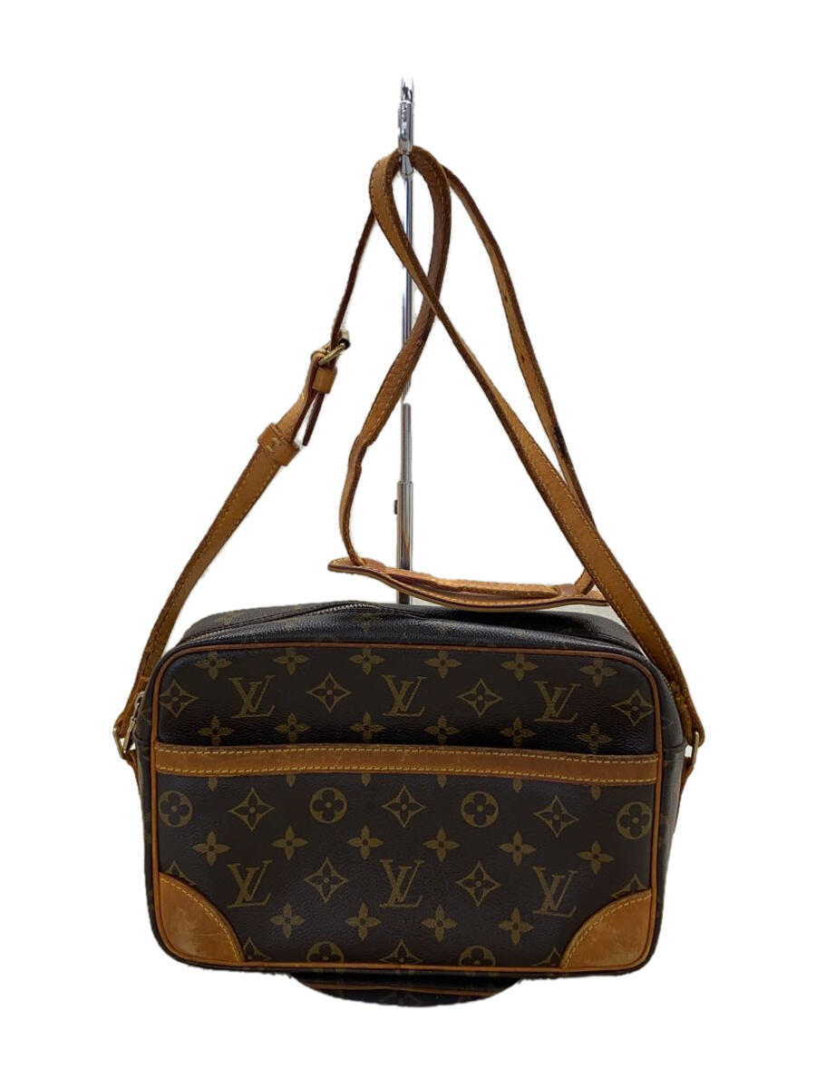【中古】LOUIS VUITTON◆トロカデロ27/モノグラム・キャンバス/ブラウン/PVC/レザー/ショルダーバッグ【バッグ】