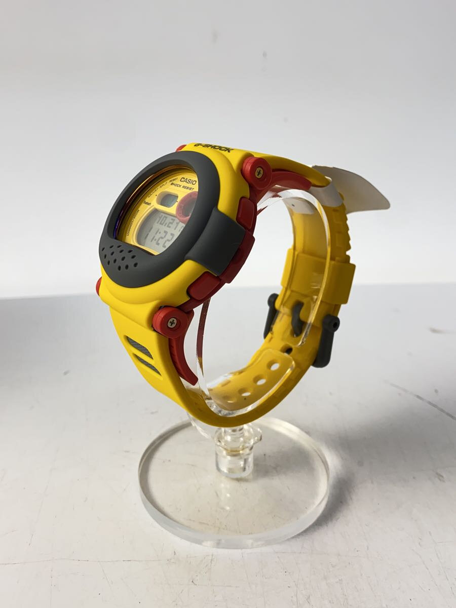 【中古】CASIO◆クォーツ腕時計_G-SHOCK/デジタル/ラバー/YLW/YLW【服飾雑貨他】