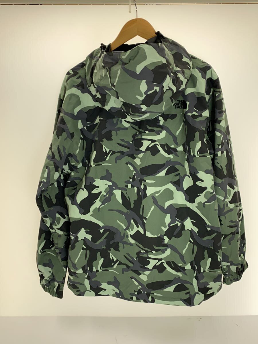 【中古】THE NORTH FACE◆NOVELTY SCOOP JACKET_ノベルティスクープジャケット/XXL/ナイロン/GRN/カモフラ【メンズウェア】