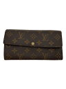 【中古】LOUIS VUITTON◆1)ポルト・フォイユ・サラ_モノグラム・キャンバス_BRW/PVC/BRW/レディース【服飾雑貨他】(4)