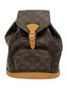 【中古】LOUIS VUITTON◆モンスリMM_モノグラム・キャンバス_BRW/PVC/BRW【バッグ】
