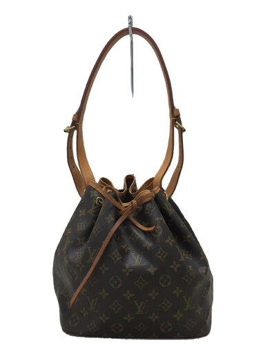 【中古】LOUIS VUITTON◆2)プチ・ノエ_モノグラム・キャンバス_BRW【バッグ】 【中古】LOUIS VUITTON◆2)プチ・ノエ_モノグラム・キャンバス_BRW【バッグ】