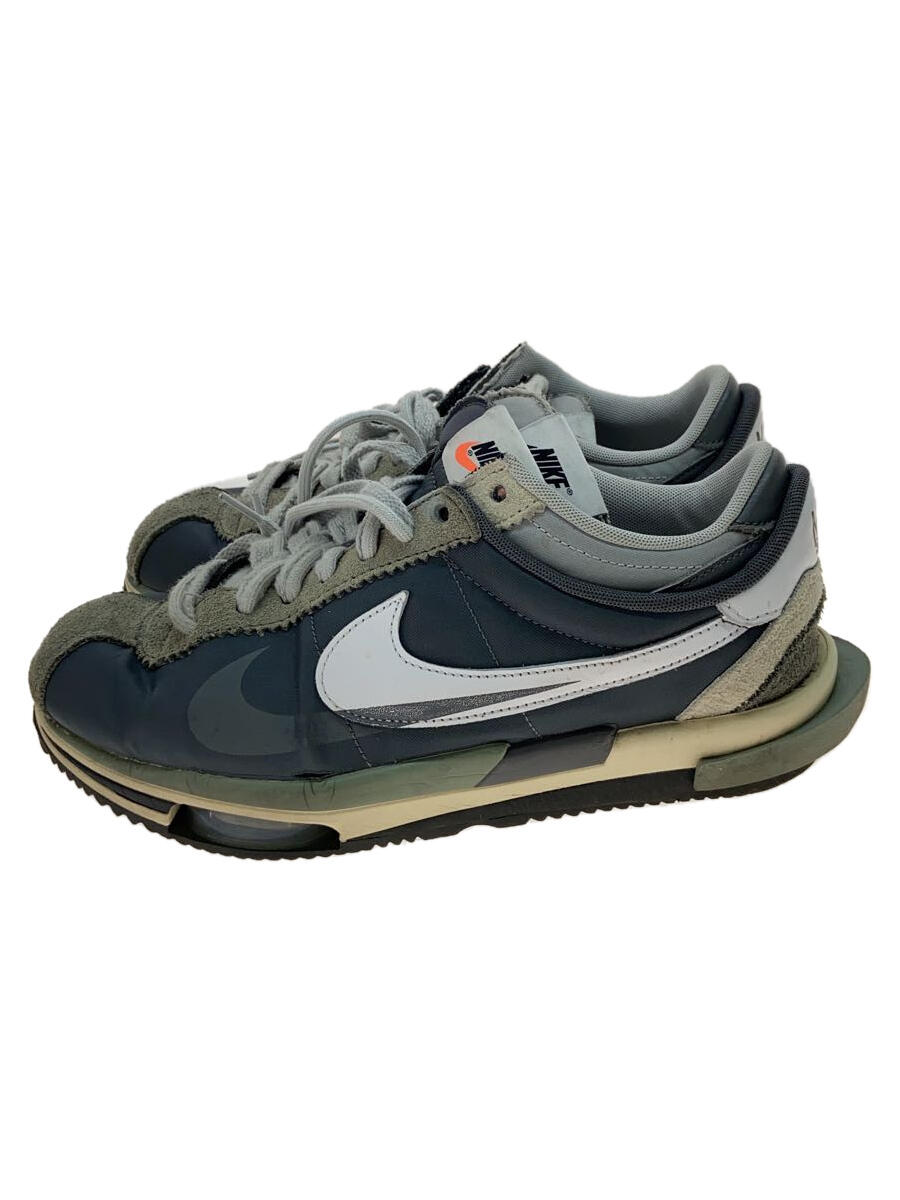 【中古】NIKE◆SACAI X ZOOM CORTEZ_サカイX ZOOM コルテッツ/27cm/GRY【シューズ】