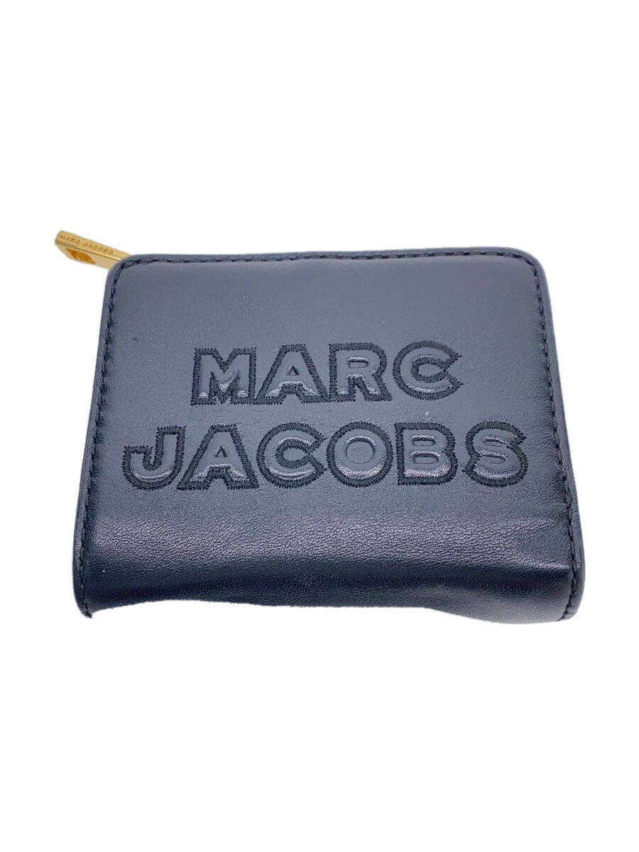 【中古】MARC JACOBS◆2つ折り財布/BLK/無地/レディース/M0015752/黒【服飾雑貨他】