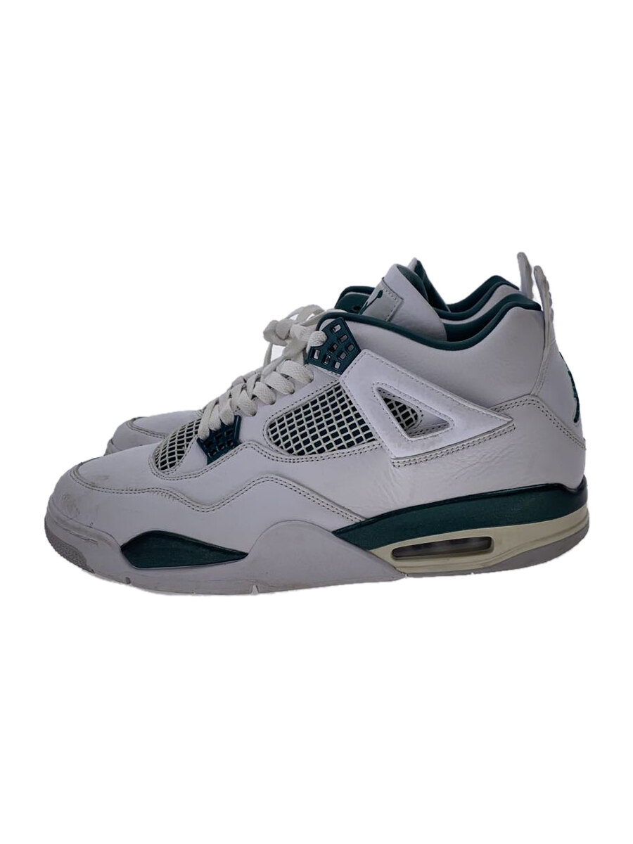 【中古】NIKE◆AIR JORDAN 4 RETRO GS WHITE/ハイカットスニーカー/30cm/WHT/FQ8138-103【シューズ】
