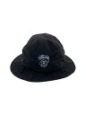 【中古】STUSSY◆バケットハット/ナイロン/BLK/無地/メンズ【服飾雑貨他】