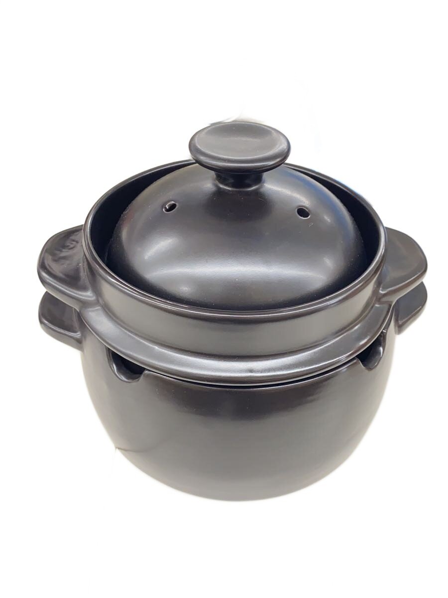 黒楽 かまどご飯釜 WA-100 蓄熱炊き・土鍋厚釜 かまどご飯釜｜「黒樂