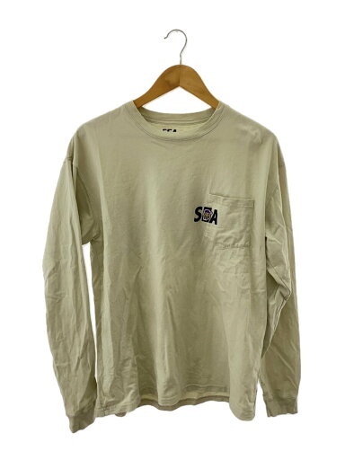 【中古】WIND AND SEA◆WDS L/S Pocket TEE/長袖Tシャツ/L/コットン/IVO/MWS-LT2//【メンズウェア】 【中古】WIND AND SEA◆WDS L/S Pocket TEE/長袖Tシャツ/L/コットン/IVO/MWS-LT2//【メンズウェア】