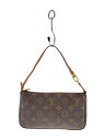 【中古】LOUIS VUITTON◆1)ポシェット・アクセソワール_モノグラム・キャンバス_BRW/PVC/BRW【バッグ】