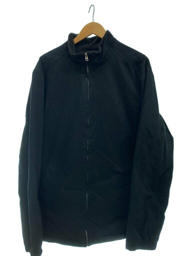 【中古】NAUTICA◆ジャケット/XL/ポリエステル/BLK/無地【メンズウェア】 【中古】NAUTICA◆ジャケット/XL/ポリエステル/BLK/無地【メンズウェア】