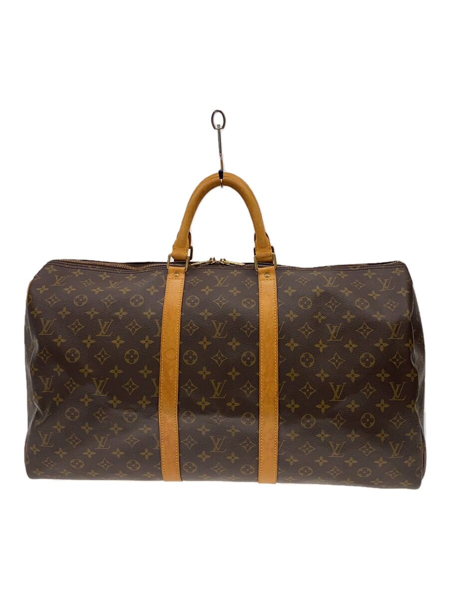 LOUIS VUITTON - 【中古】LOUIS VUITTON◆キーポル55_モノグラム・キャンバス_BRW/PVC/BRW【バッグ】