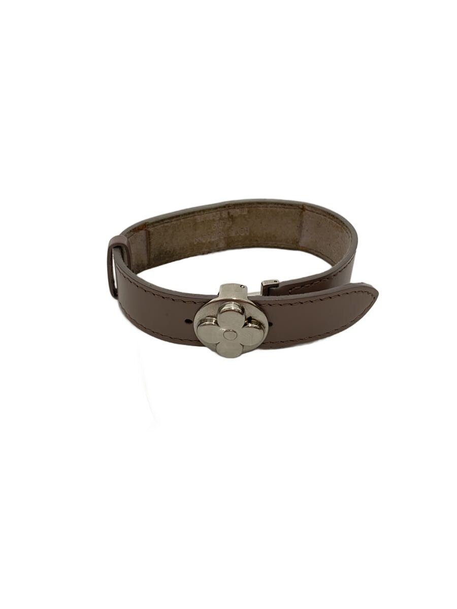 【中古】LOUIS VUITTON◆内側変色有/グットラック/ブレスレット/レザー/PNK/レディー ...